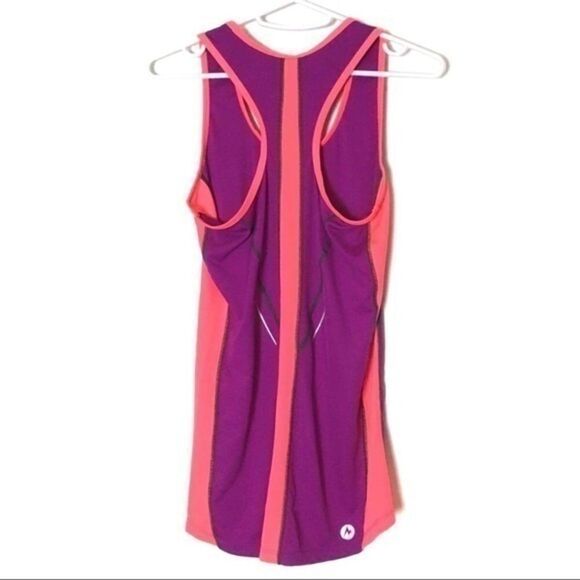 Marmot Racerback Tank Top Size XS Athletic Wear Pink Purple - Picture 2 of 7